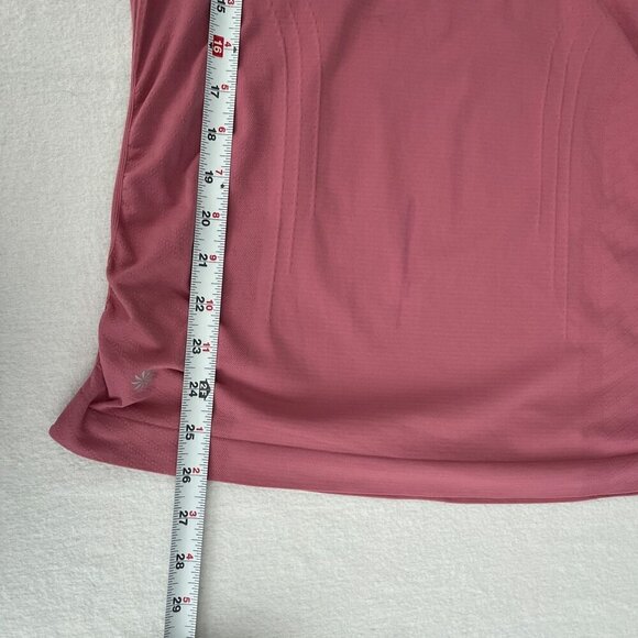Athleta Outbound Racerback Workout Tank Top Ruched Side Scoop Neck Pink Women XS - Picture 10 of 10